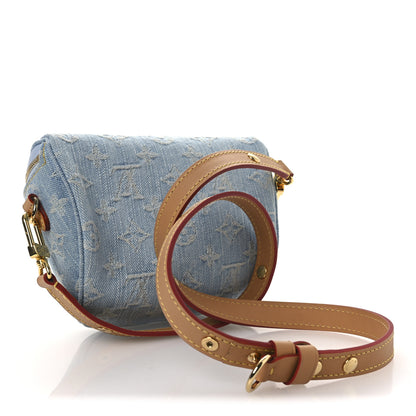 Louis Vuitton Monogram Denim Mini Bumbag Sky Blue 3 of 9