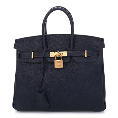 Hermes Togo Birkin 25 Bleu Nuit 1 of 9