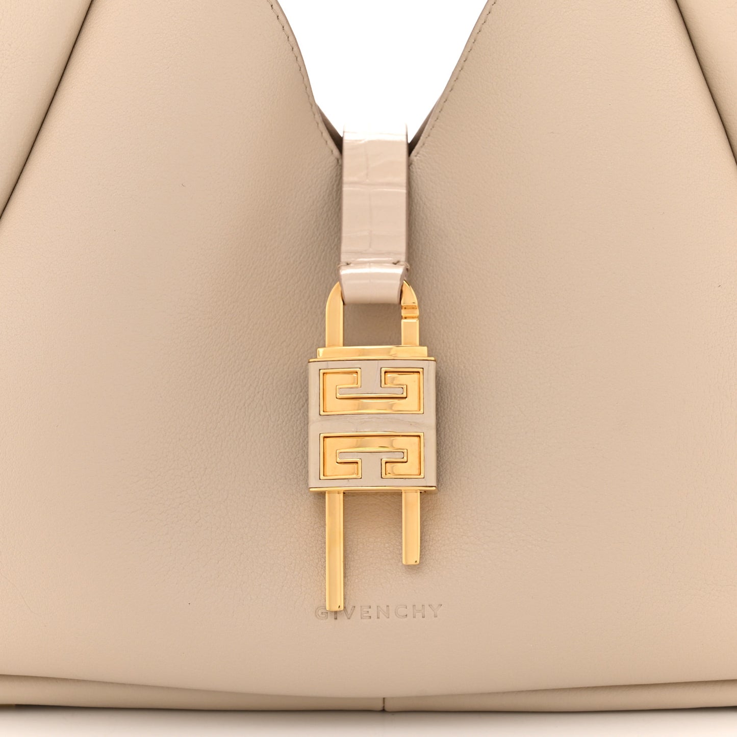 Calfskin Medium G-Lock Hobo Natural Beige