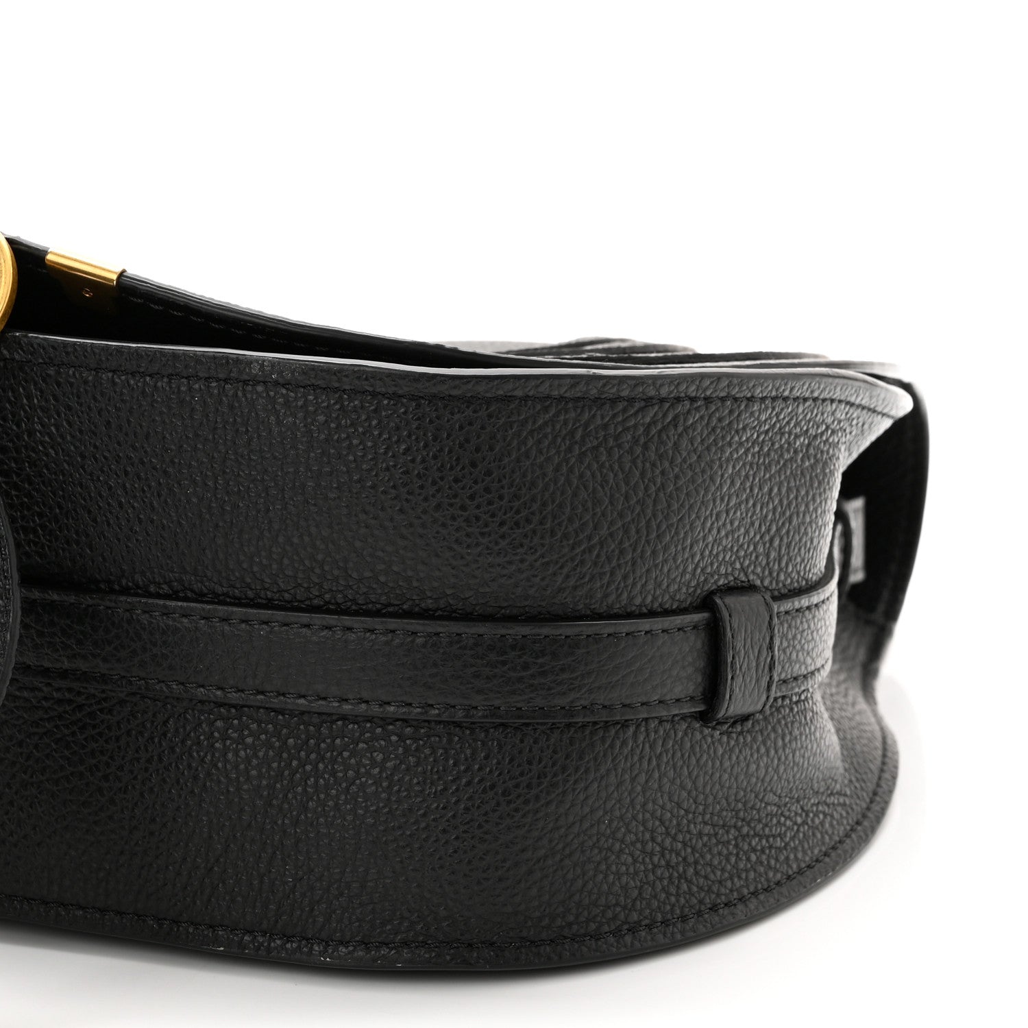 Chloe Calfskin Medium Marcie Round Crossbody Bag Black 10 of 11