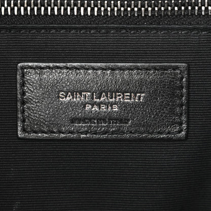 Saint Laurent Crinkled Calfskin Matelasse Monogram Medium Niki Chain Satchel Black 6 of 10