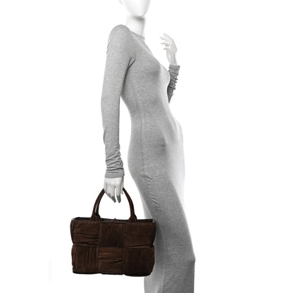 Bottega Veneta Suede Foulard Intrecciato Small Arco Tote Brownie 2 of 10