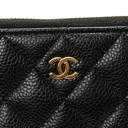 Chanel Caviar Quilted Large Gusset Zip Around Wallet Black 12 of 13