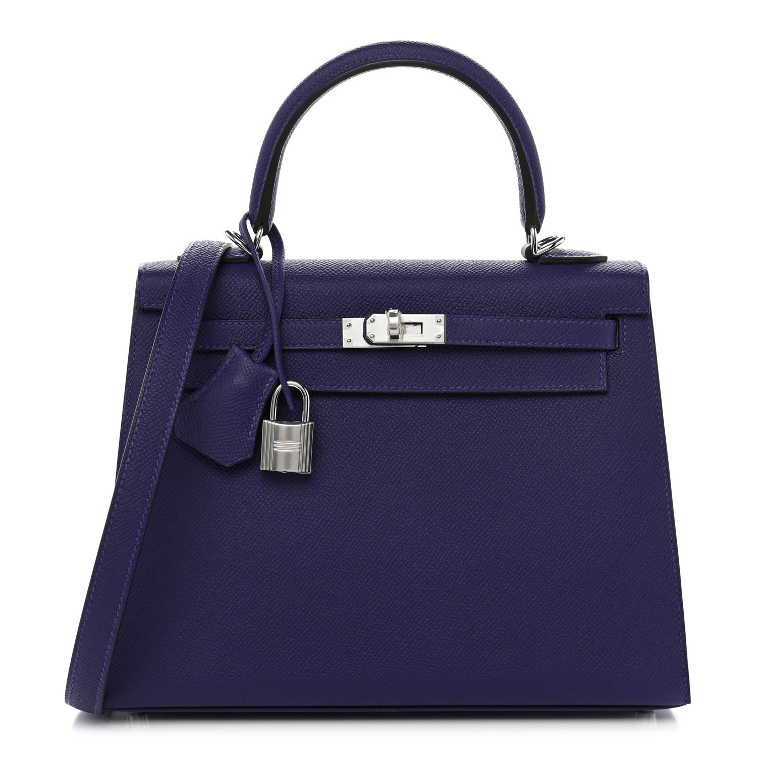 Hermes Epsom Kelly Sellier 25 Purple 1 of 9