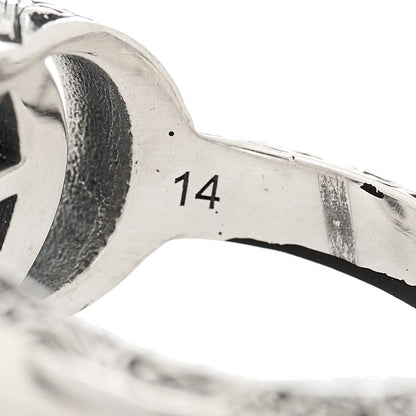Gucci Sterling Silver GG Marmont Open Ring 54 6.75 4 of 7