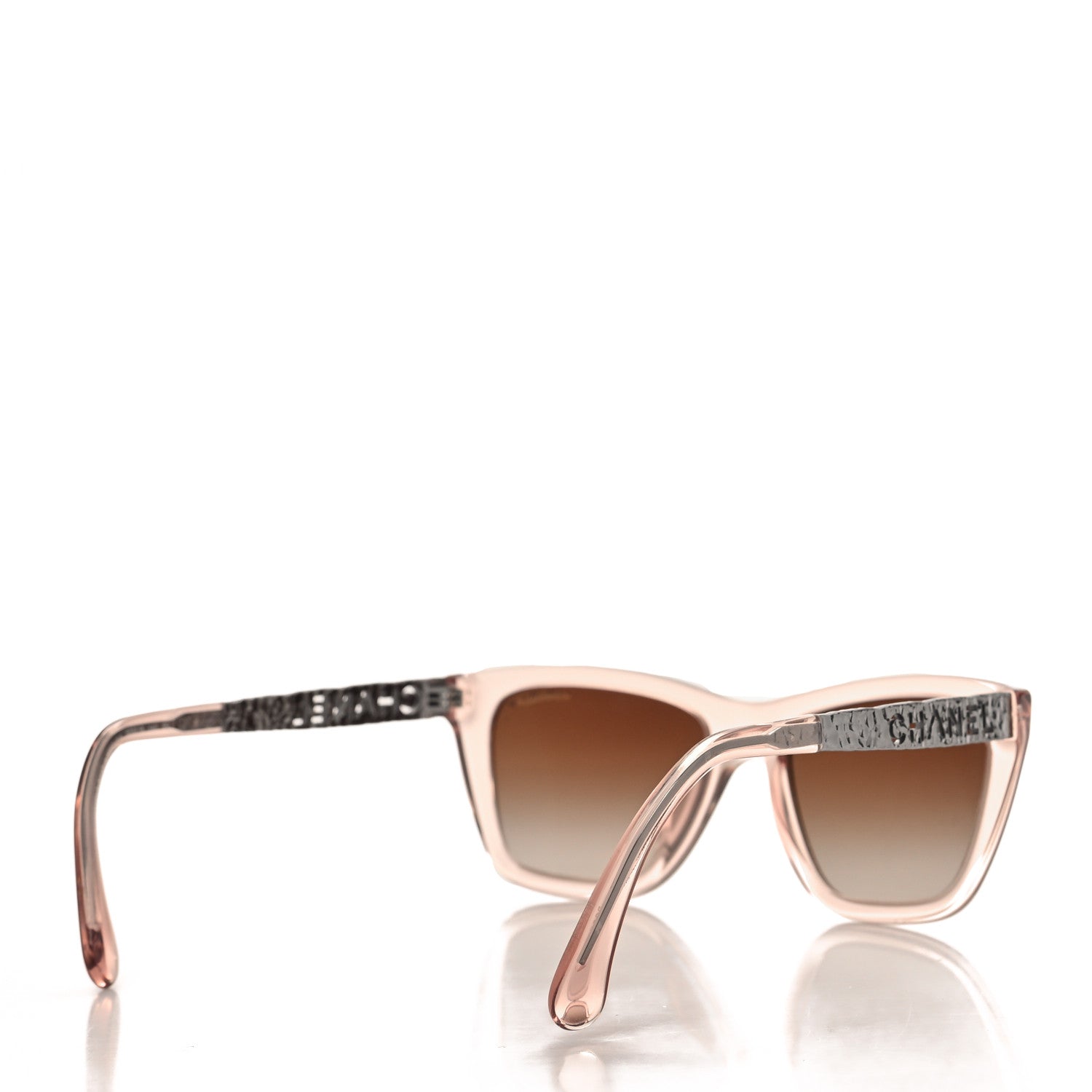 Chanel Acetate Metal Rectangle Sunglasses 5442 Pink 4 of 8