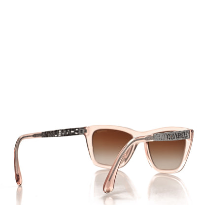 Chanel Acetate Metal Rectangle Sunglasses 5442 Pink 4 of 8