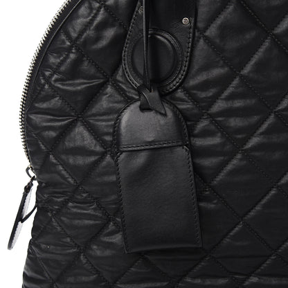Chanel Coated Canvas Quilted Large Garment Travel Bag Black 9 of 9
