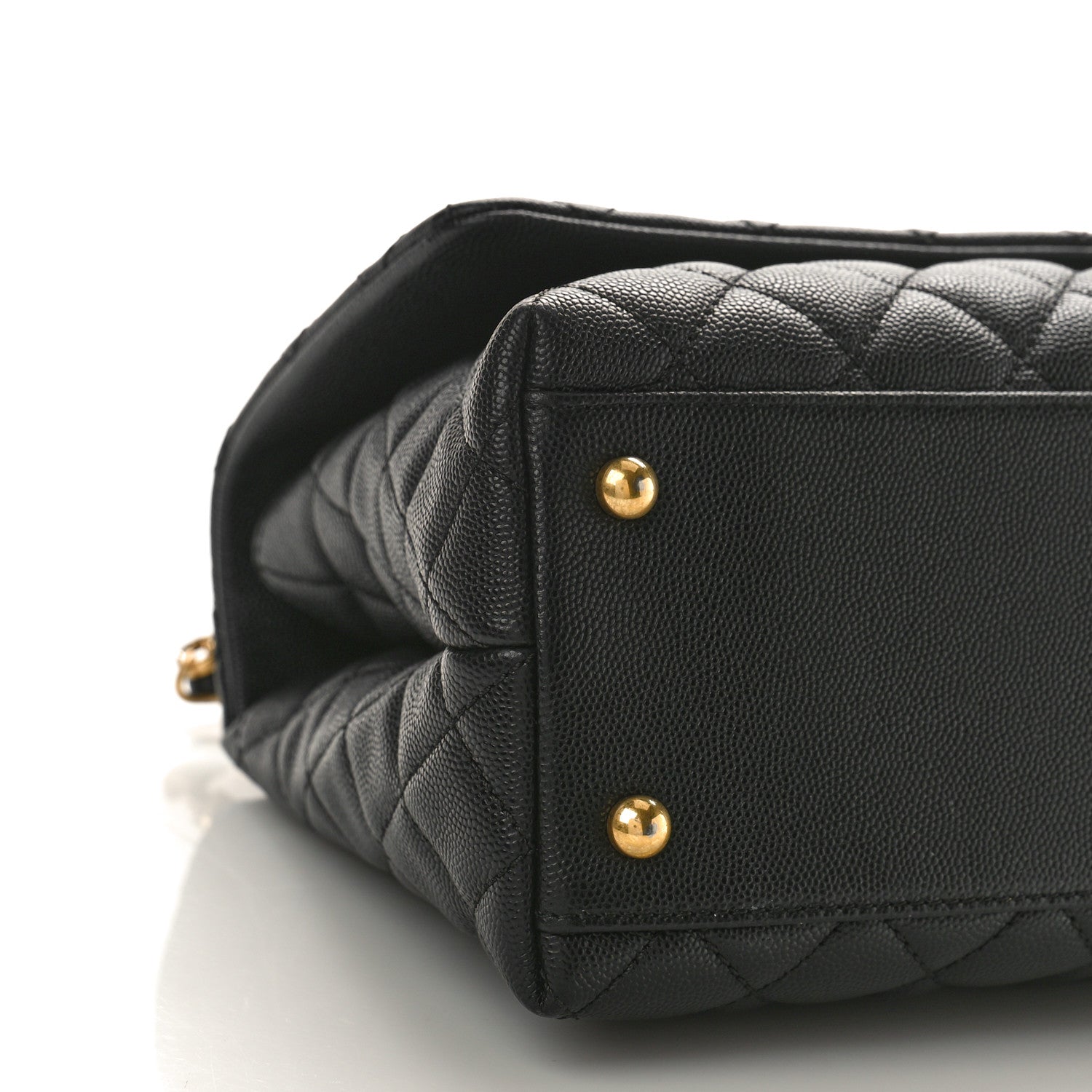 Chanel Caviar Quilted Small Coco Handle Flap Black 8 of 9