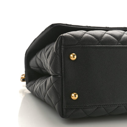 Chanel Caviar Quilted Small Coco Handle Flap Black 8 of 9