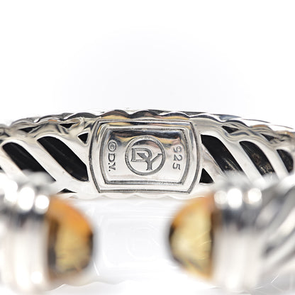David Yurman Sterling Silver Citrine 15mm Waverly Bracelet 4 of 4