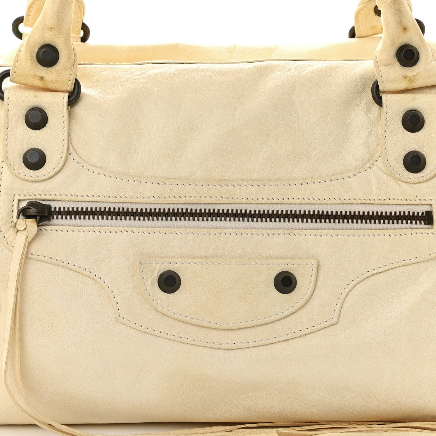 Agneau Classic Hardware Twiggy White