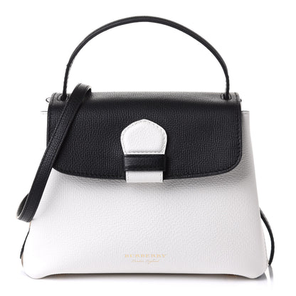 Burberry Derby Calfskin House Check Small Camberley Chalk White Black 1 of 12