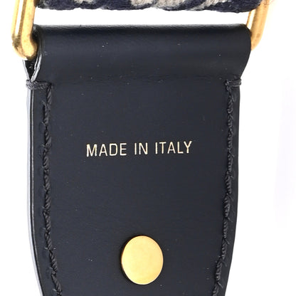 Christian Dior Oblique Studded Shoulder Strap Blue 3 of 3