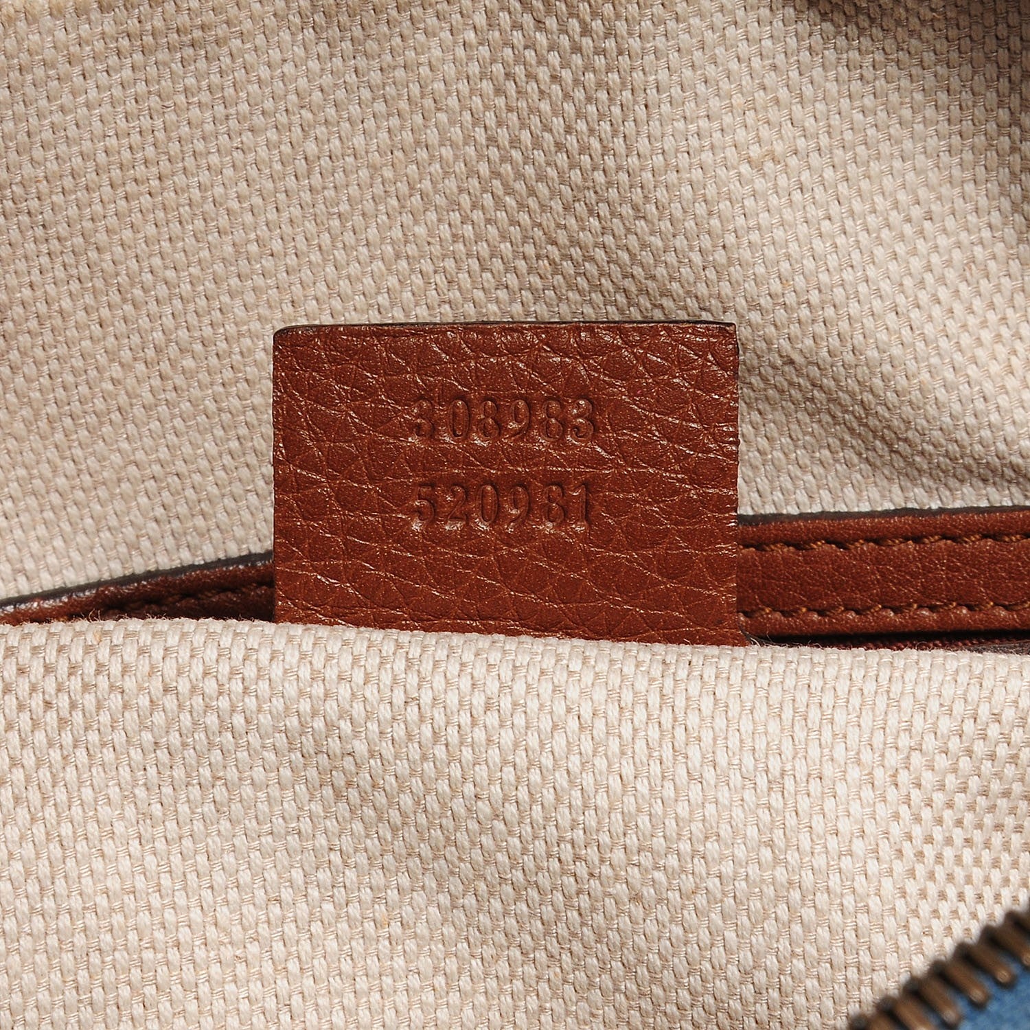 Gucci Denim Small Soho Bowler Blue 7 of 9