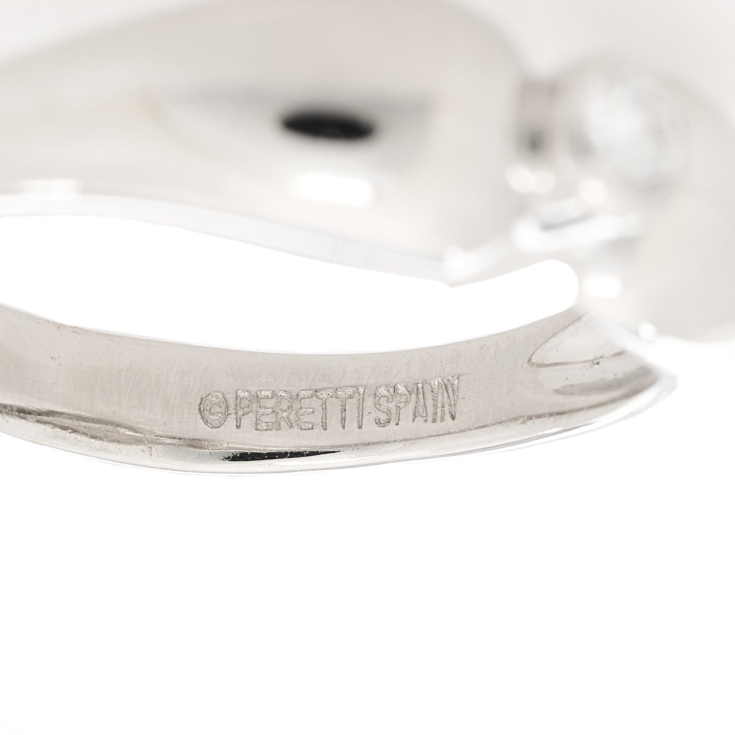 Platinum Diamond Elsa Peretti Double Teardrop Ring 48 4.5