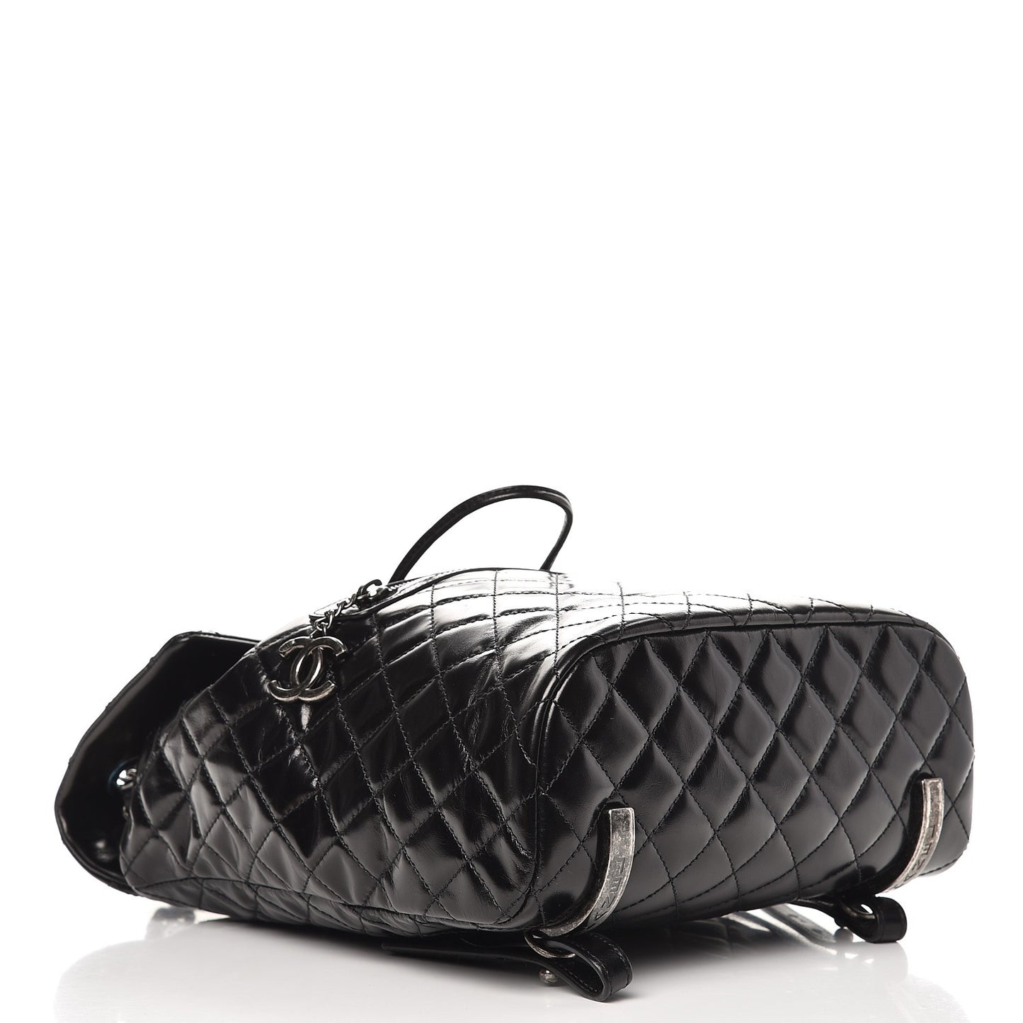 Calfskin Quilted Large Salzburg Mountain Backpack Black