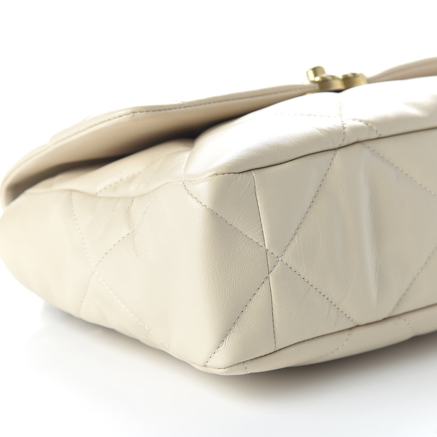 Chanel Lambskin Quilted Large 19 Flap Beige 6 of 11