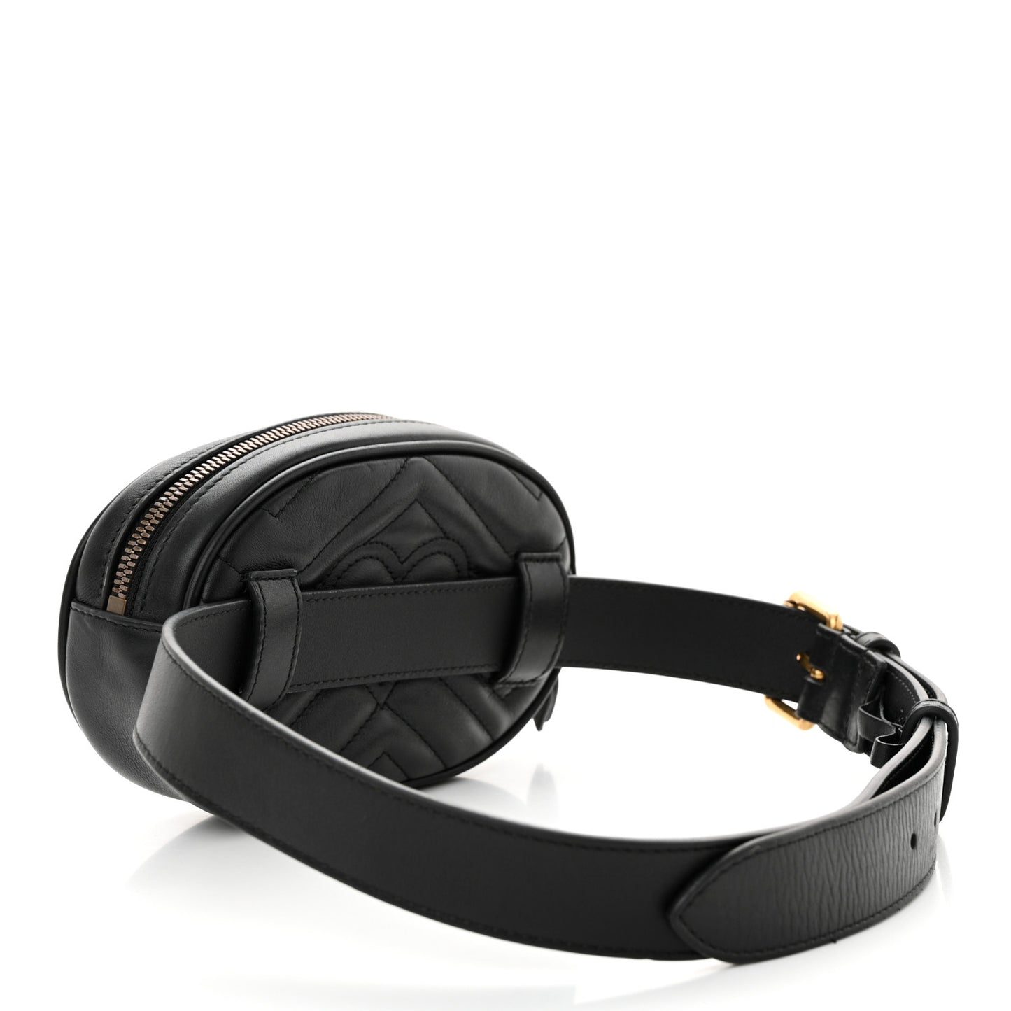 Calfskin Matelasse GG Marmont Belt Bag 85 34 Black