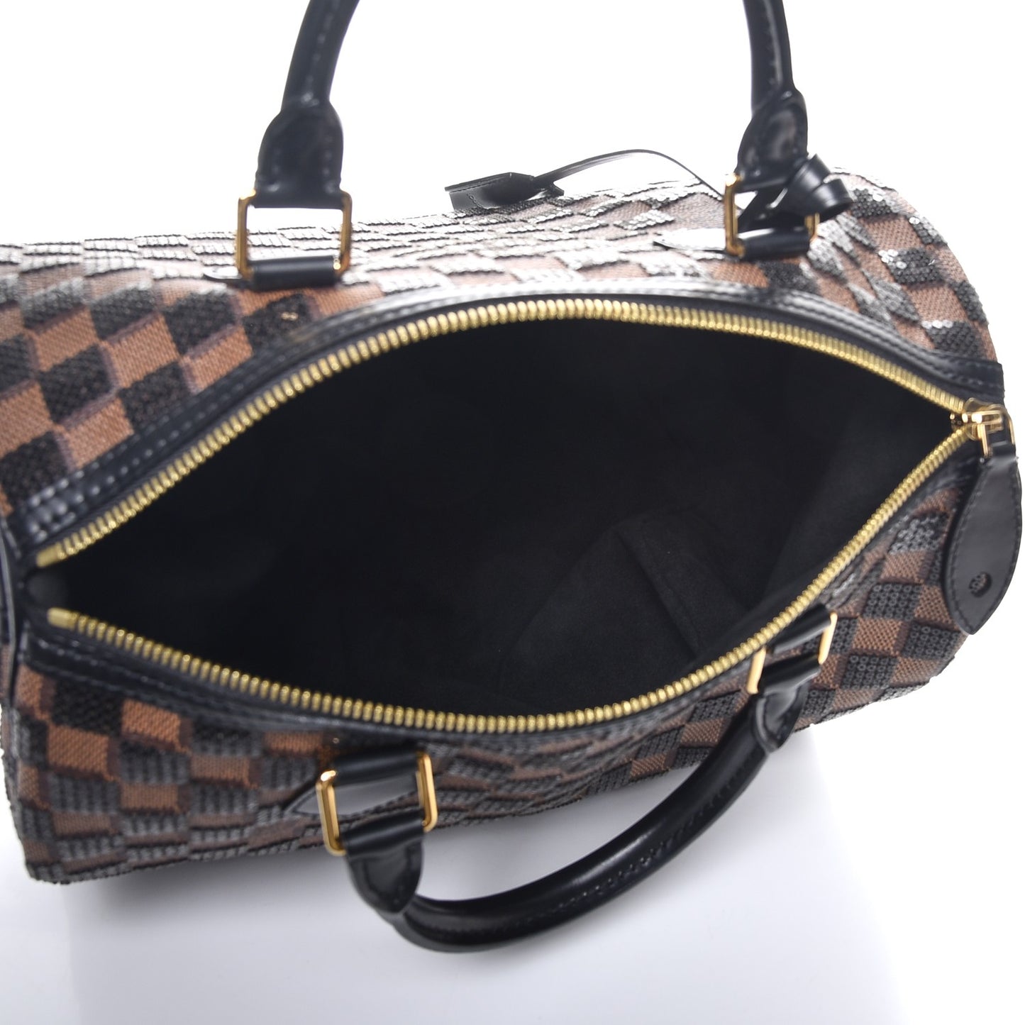 Damier Paillettes Speedy 30 Black
