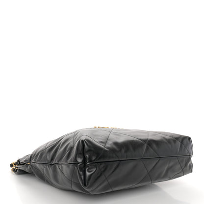 Chanel Shiny Calfskin Quilted Small Chanel 22 Black 5 of 11