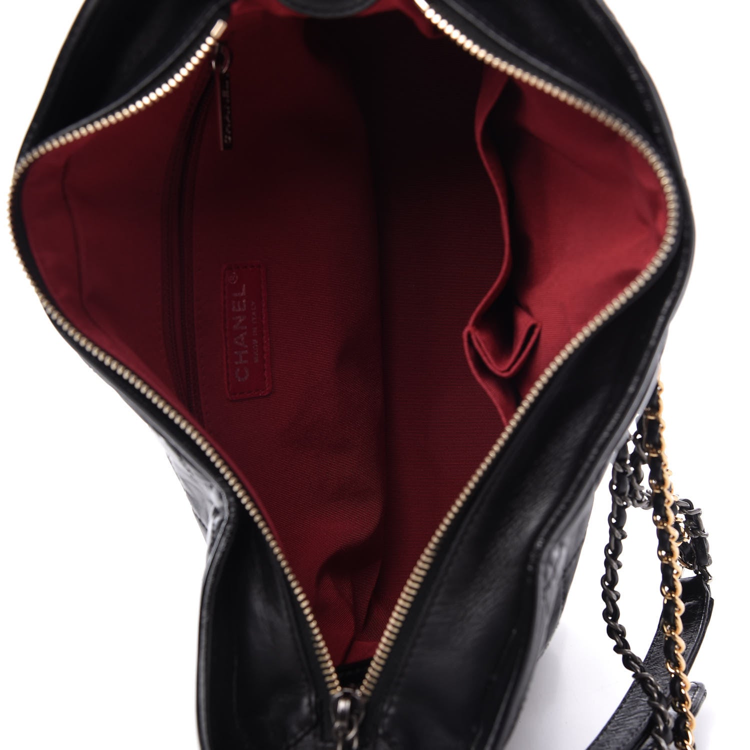Chanel Aged Calfskin Quilted Medium Gabrielle Hobo Black 5 of 10