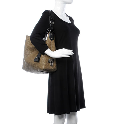 Louis Vuitton Monogram Lambskin Antheia Hobo PM Olive 2 of 14