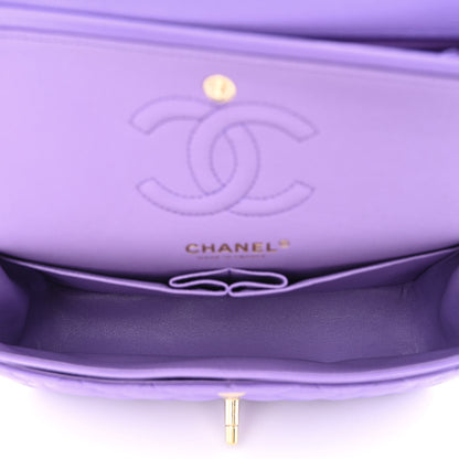 Chanel Caviar Quilted Small Double Flap Purple 5 of 11