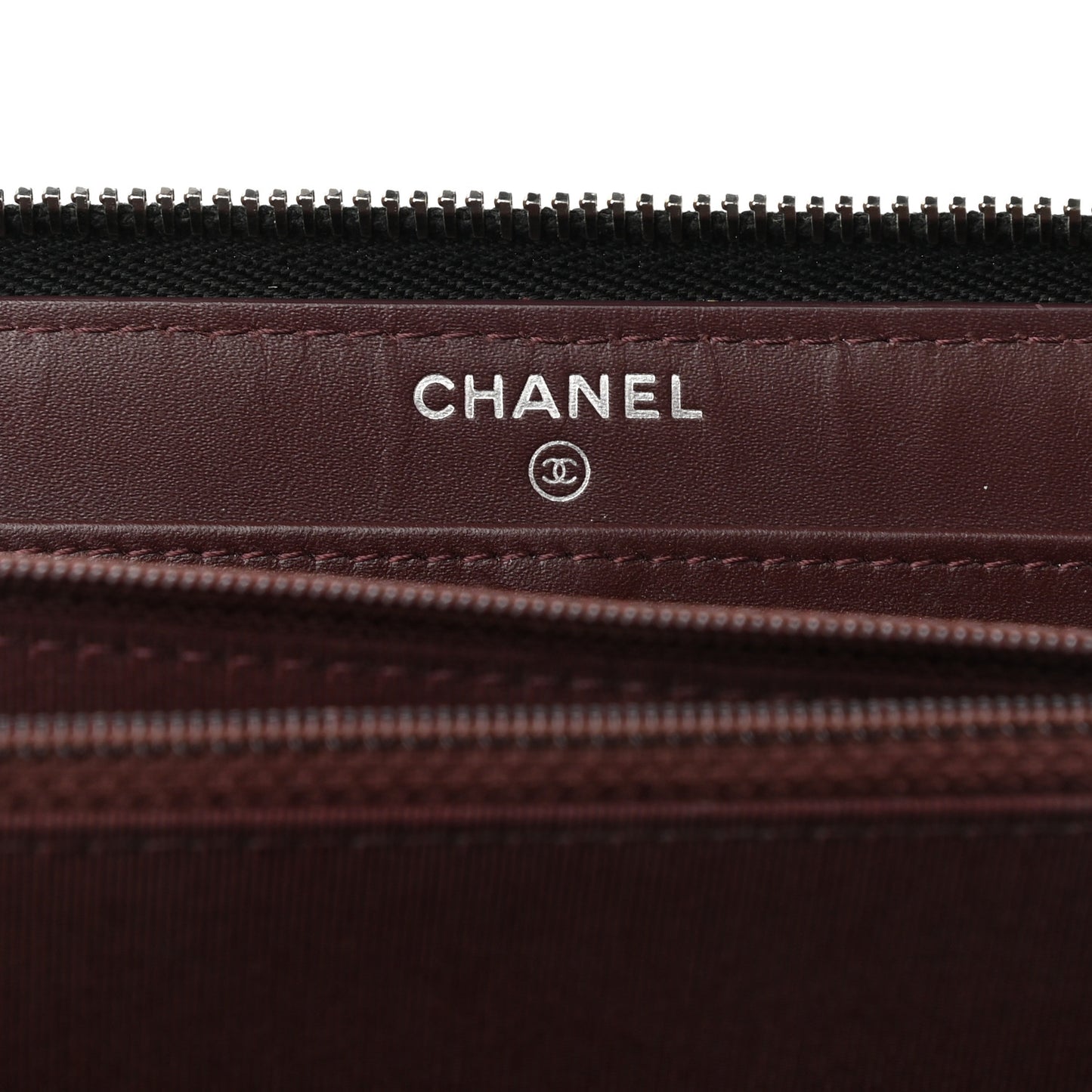 Caviar Quilted Large Gusset Zip Around Wallet Black