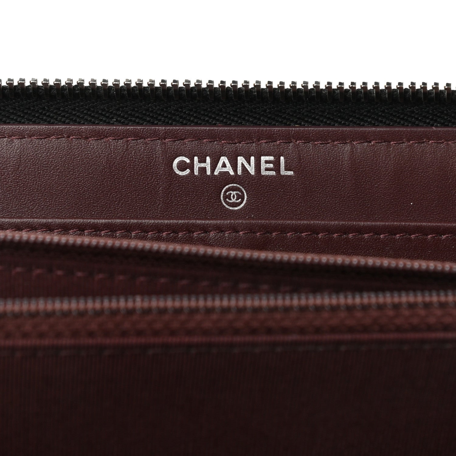 Chanel Caviar Quilted Large Gusset Zip Around Wallet Black 6 of 9
