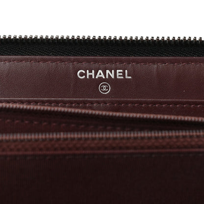 Chanel Caviar Quilted Large Gusset Zip Around Wallet Black 6 of 9