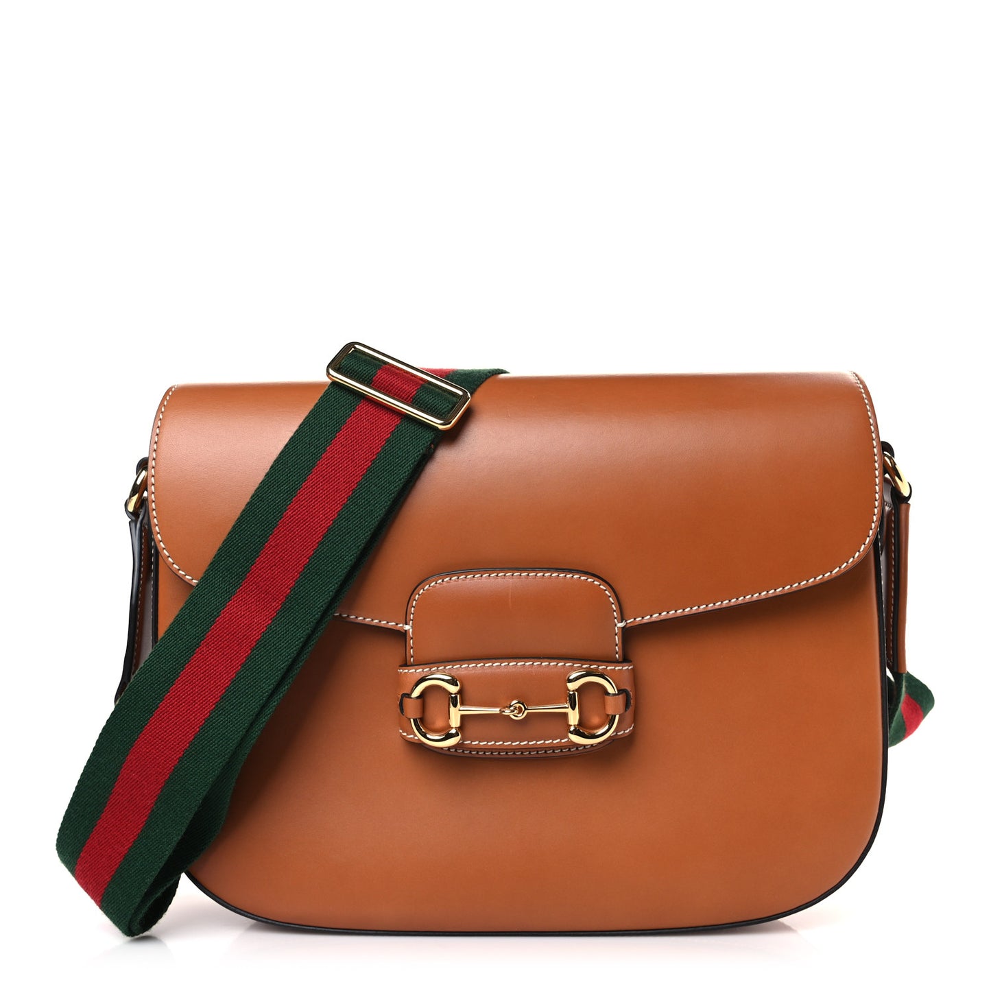 Calfskin Horsebit 1955 Shoulder Bag Tan