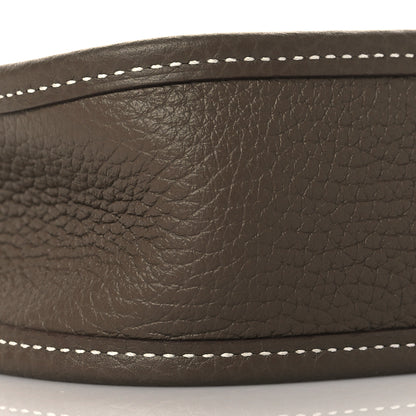 Hermes Taurillon Clemence Amazone Evelyne TPM Etoupe Bleu Indigo 9 of 11