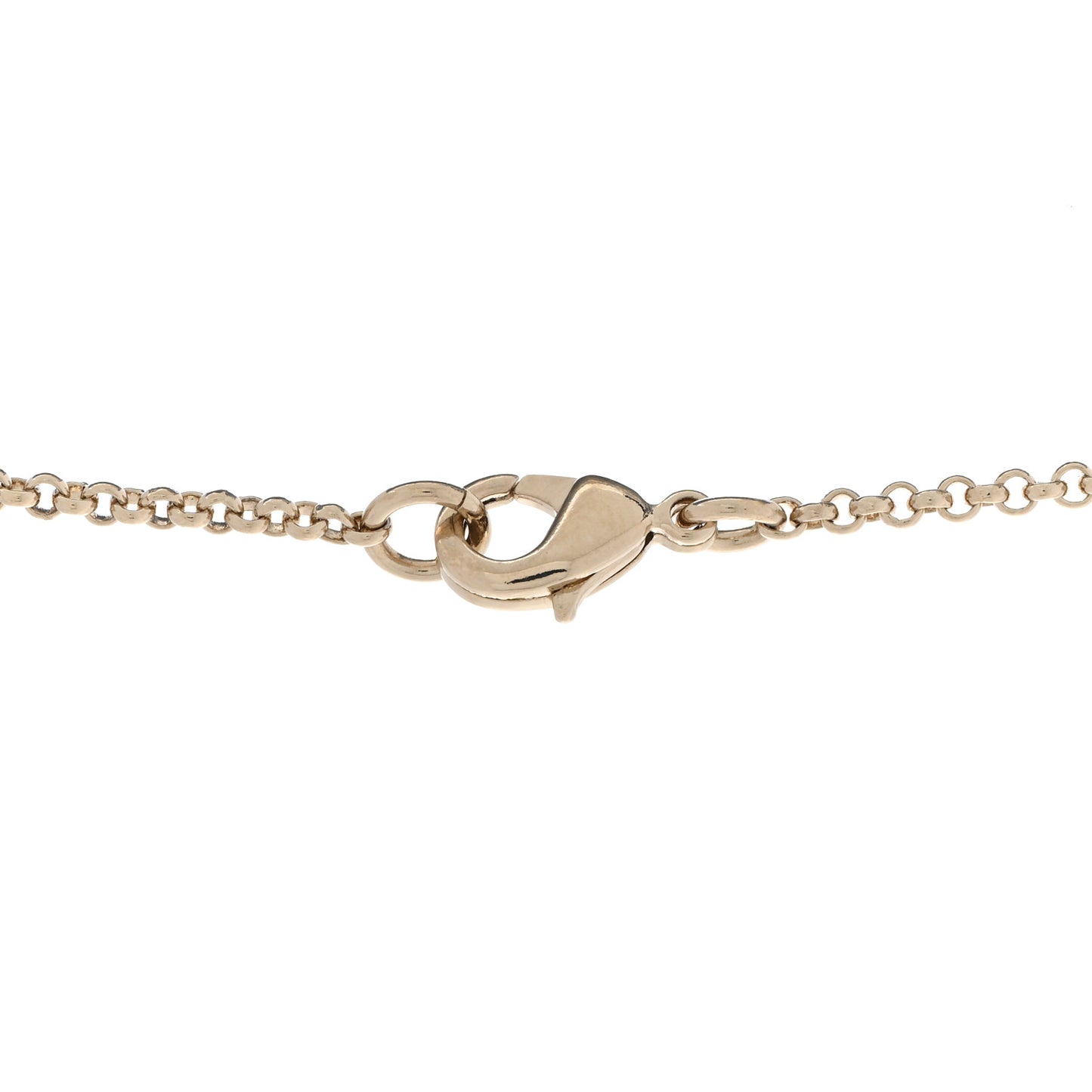 Metal CC Heart Coco Pendant Necklace Gold
