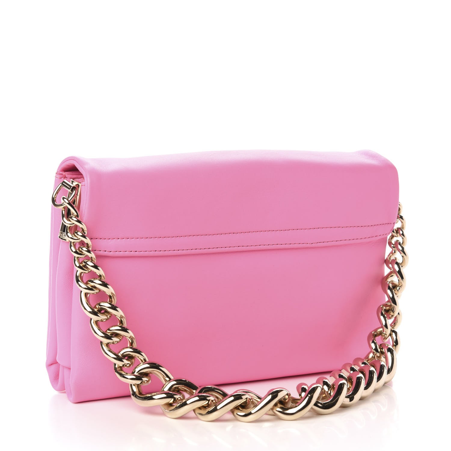 Versace Nappa Palazzo Sultan Shoulder Bag Pink 3 of 9