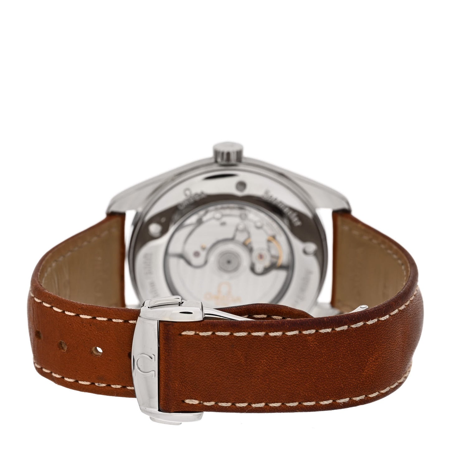 Stainless Steel Alligator 42mm Aqua Terra Co-Axial Chronometer Automatic Watch Black 2802.50.37
