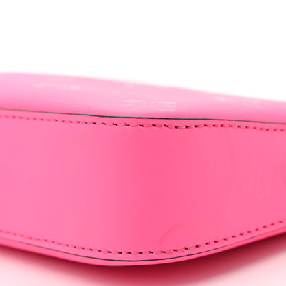 Christian Louboutin Calfskin Loubila Loubinthesky Chain Clutch Fluo Pink 9 of 11