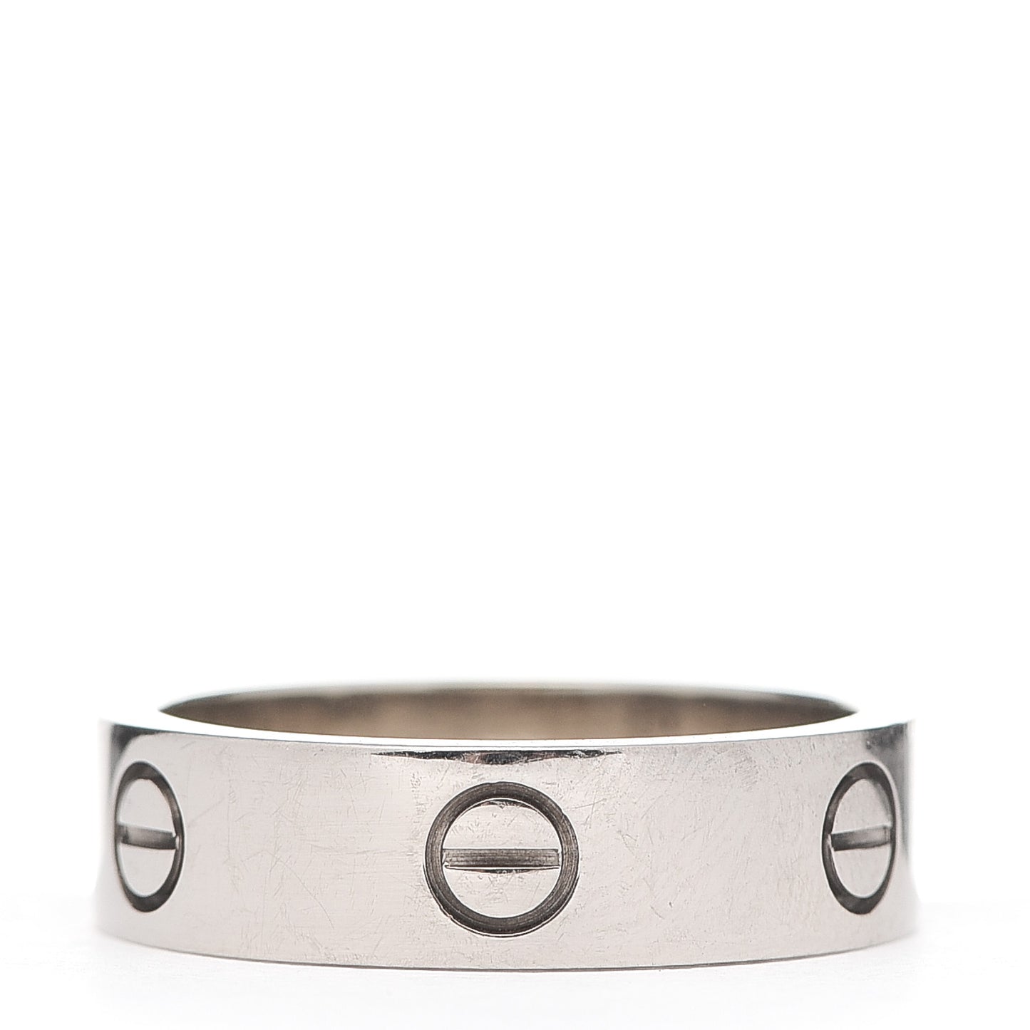 18K White Gold 6mm LOVE Ring 59 8.75