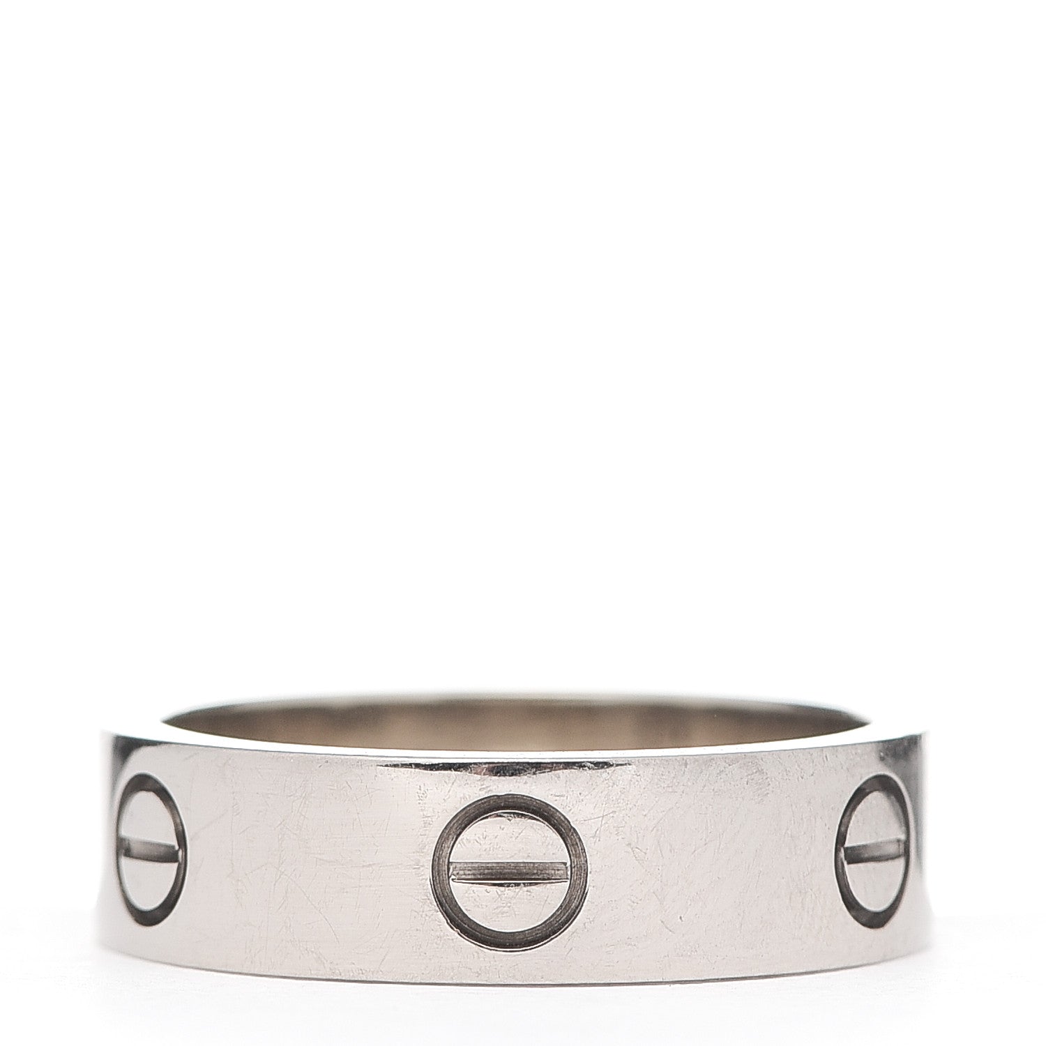 Cartier 18K White Gold 6mm LOVE Ring 59 8.75 3 of 4