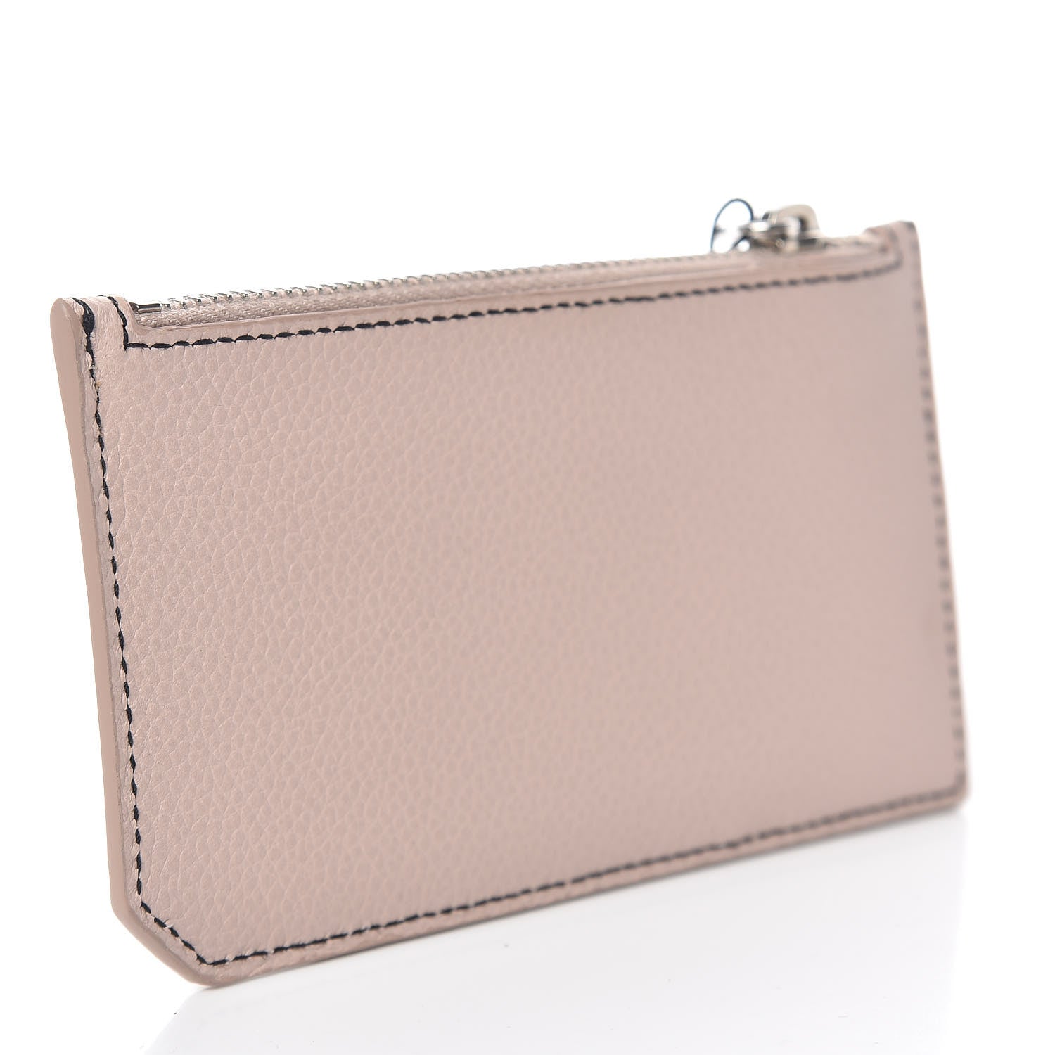 Saint Laurent Grained Calfskin 5 Fragments Zip Pouch Card Holder Marble Pink 3 of 7