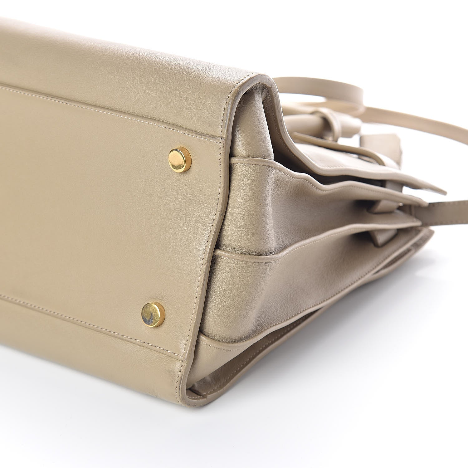 Saint Laurent Grained Calfskin Small Sac De Jour Dark Beige 11 of 11