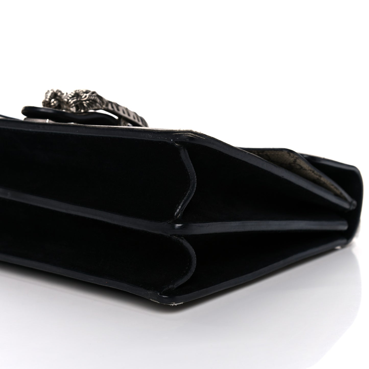 GG Supreme Monogram Medium Dionysus Shoulder Bag Black