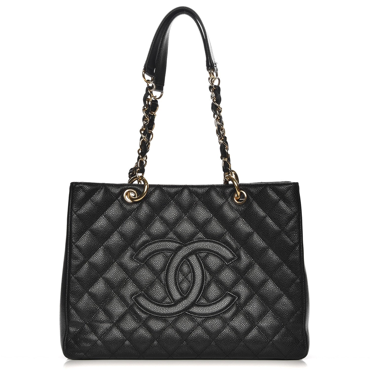 Chanel Caviar Quilted Grand Shopping Tote GST Black 1 of 9
