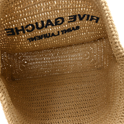 Saint Laurent Raffia Rive Gauche Tote Natural 5 of 10