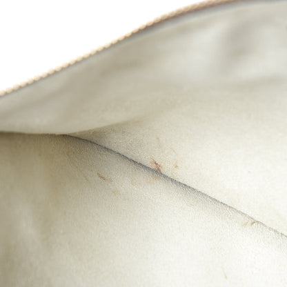 Valentino Garavani Grained Calfskin Large Rockstud Zip Pouch Platino 7 of 8