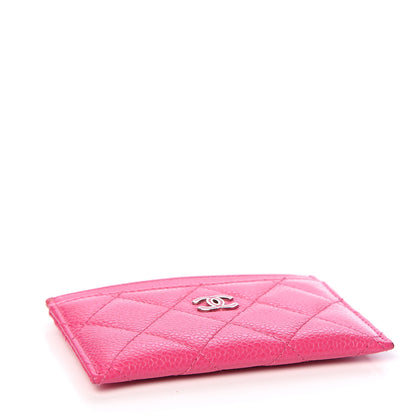 Chanel Caviar Quilted Card Holder Pink 3 of 8