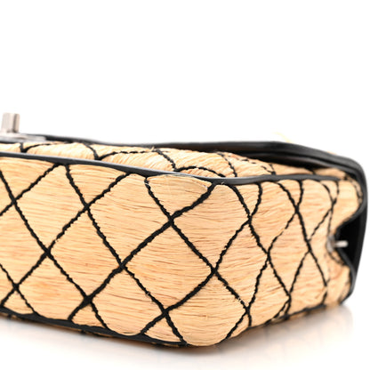 Chanel Straw Diamond Stitch Flap 10 of 11