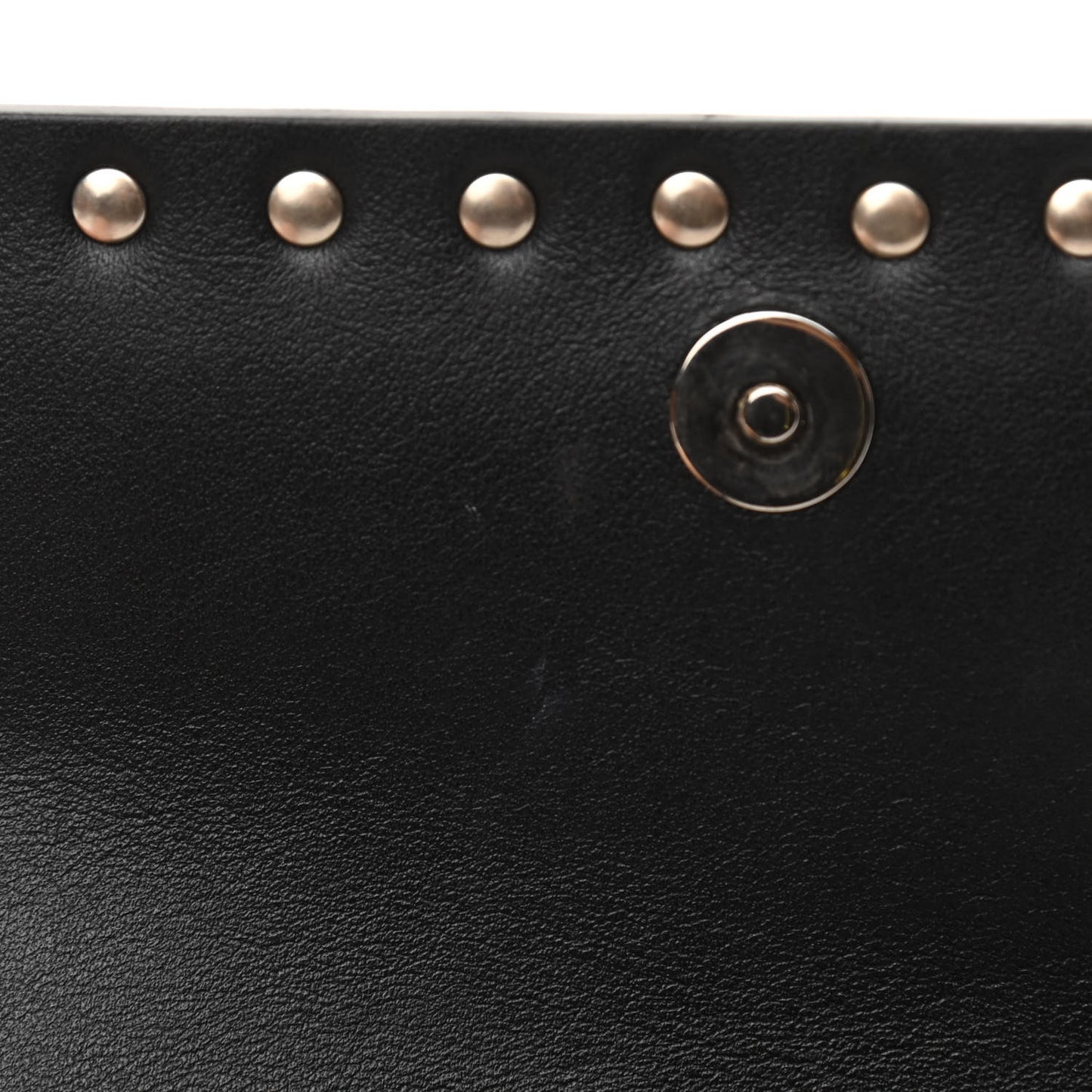Calfskin Rockstud Belt Bag Black