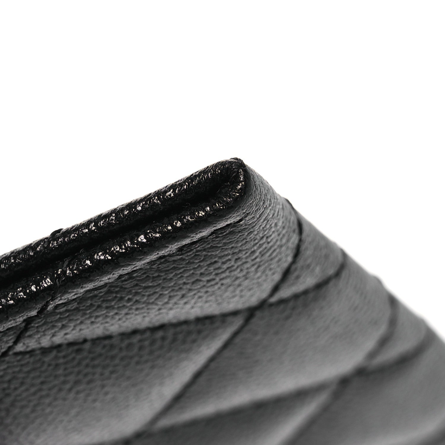 Chanel Caviar Quilted Studded CC Card Holder Black 11 of 12