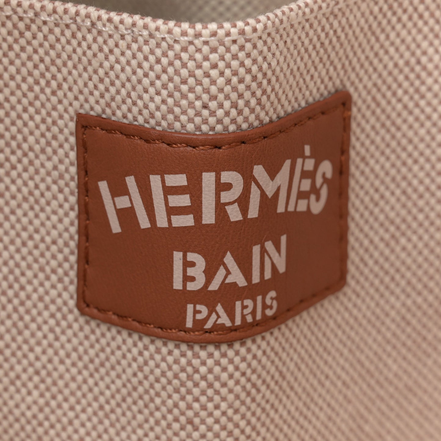 H Canvas Printed Escale A La Plage Beach Bag Or